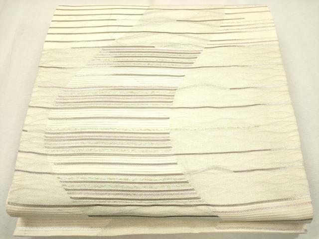平和屋着物*夏物 六通柄袋帯 横段吉祥文 金銀糸 正絹 逸品 CAAS3549eg
