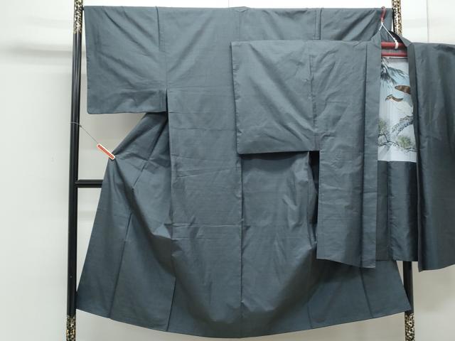 平和屋着物●男性　本場大島紬　アンサンブル　100亀甲　総詰め　正絹　逸品　CAAY9579th(4)