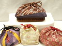 平和屋着物▼和装小物 和装バッグまとめて4点 信玄袋 籠 花柄 金糸 逸品 AAAV5906ay