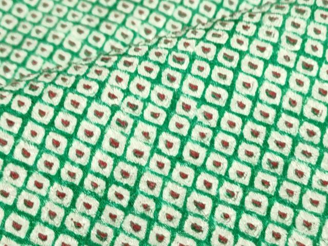 平和屋着物■大変加工の良い総絞り小紋 正絹 逸品 CAAP1355th