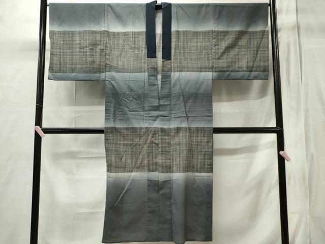 平和屋着物■男性　長襦袢　無双仕立て　横段文　暈し染め　洗える着物　CABB1997ou