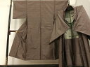 平和屋着物●男性 本場大島紬 アンサンブル 亀甲絣 正絹 逸品 AAAR7653ph