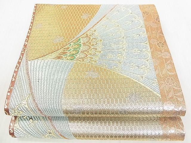 平和屋着物■六通柄袋帯 吉祥花文 金銀糸 逸品 DAAA3221rt