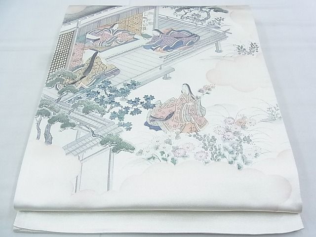 平和屋着物◎太鼓柄袋帯　手描き　