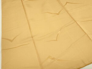 平和屋着物■上質な色無地 草花地紋 玉蜀黍色 正絹 逸品 DAAO4152ma
