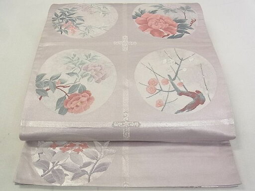 平和屋着物◎六通柄袋帯 天井花丸文 金銀糸 逸品 DAAE1129cf 平和屋着物◎六通柄袋帯 天井花丸文 金銀糸 逸品 DAAE1129cf