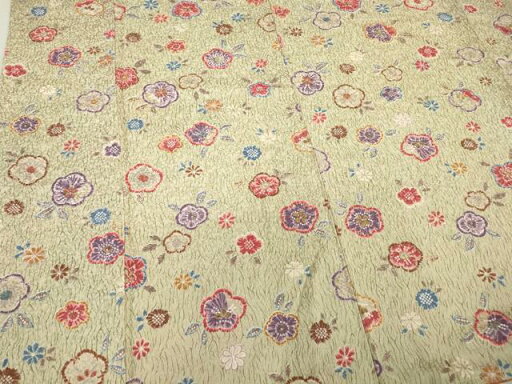 平和屋着物■上質な小紋 舞花文 金彩 正絹 逸品 DAAR4533ya 平和屋着物■上質な小紋 舞花文 金彩 正絹 逸品 DAAR4533ya