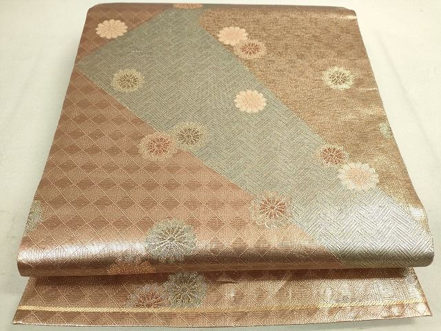 平和屋着物◎六通柄袋帯　舞花文　金糸　逸品　DAAH9348mz