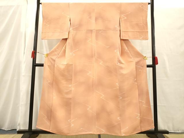 平和屋着物■上質な小紋 幾何学文 暈し染め 正絹 逸品 AAAQ5111fy