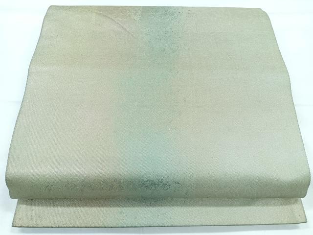 平和屋着物◎六通柄袋帯　霞文　引箔　正絹　逸品　CAAY5222nb