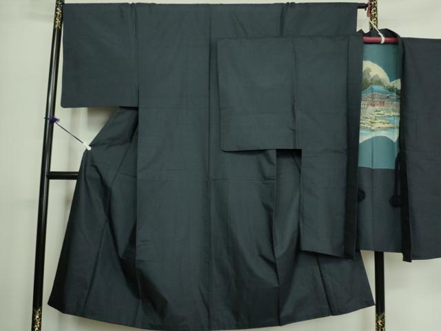 平和屋着物■男性 本場大島紬 アンサンブル 長羽織 100亀甲 総詰め 正絹 逸品 DAAQ1927we