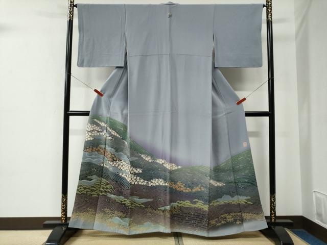 Rakuten - 平和屋着物●十日町　名門　滝泰謹製　色留袖　刺繍　松竹梅花文　暈し染め　正絹　逸品　CABE2280yc