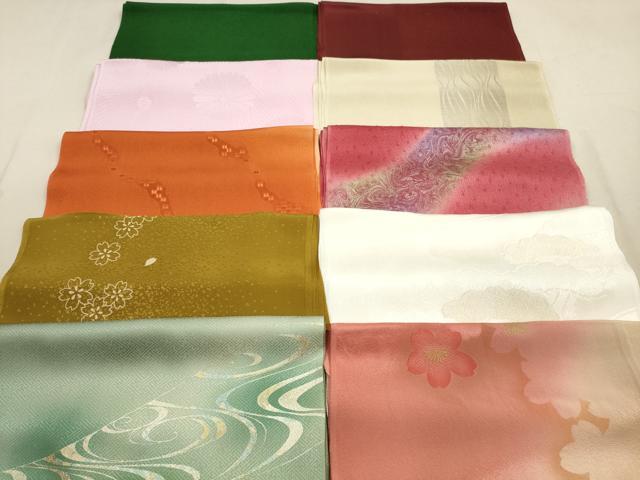 平和屋着物★和装小物 帯揚げ10枚セット 正絹 逸品 DABA8306xg