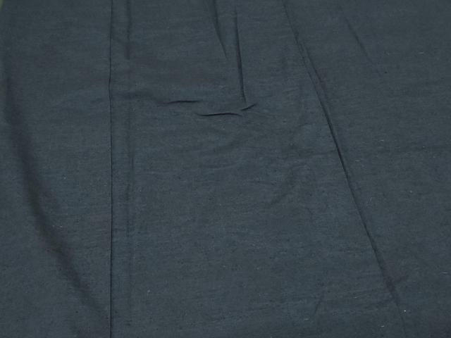 平和屋着物■男性　紬　アンサンブル　藍鉄色　正絹　逸品　caaw2784in