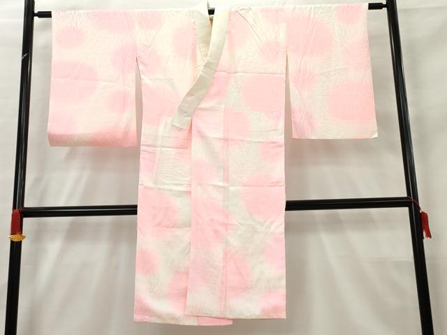 平和屋着物■長襦袢 袷 菊地紋 暈し染め 正絹 逸品 AABA9743cs