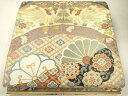 平和屋着物●六通柄袋帯 正倉院向かい鳥花文 金銀糸 引箔 逸品 CAAJ0418eg