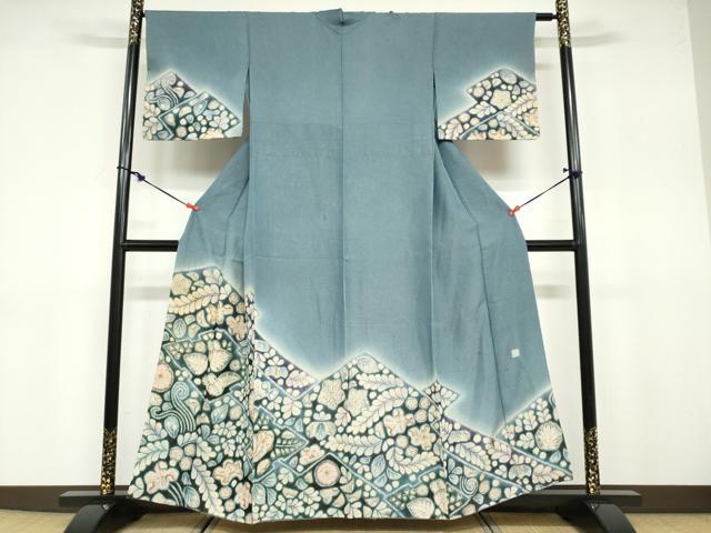 平和屋着物●訪問着　辻が花　黒地　金彩　洗える着物　CABD9225gh 新品 訪問着 辻が花 女性着物 | 通販・人気ランキング - 価格.com