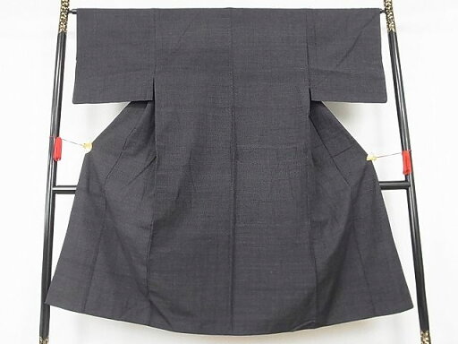 平和屋着物■男性 紬 格子柄 正絹 逸品 AAAH0891Abr 平和屋着物■男性 紬 格子柄 正絹 逸品 AAAH0891Abr