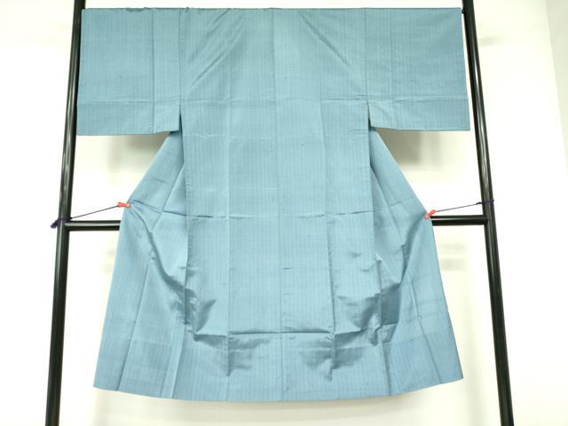 Full-Length Under-Kimono - 平和屋着物▽男性　紬　単衣　縞　正絹　逸品　DABE1470op