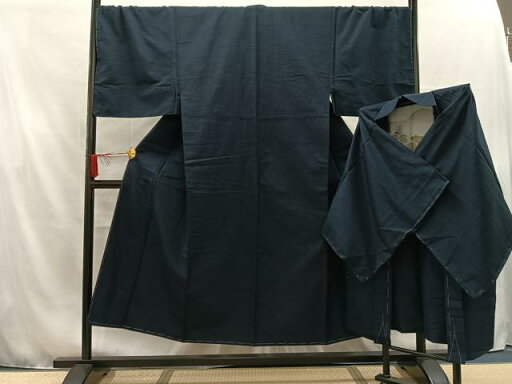 平和屋着物■男性 紬 アンサンブル 紺青色 正絹 逸品 未使用 AAAT3688mf 平和屋着物■男性 紬 アンサンブル 紺青色 正絹 逸品 未使用 AAAT3688mf