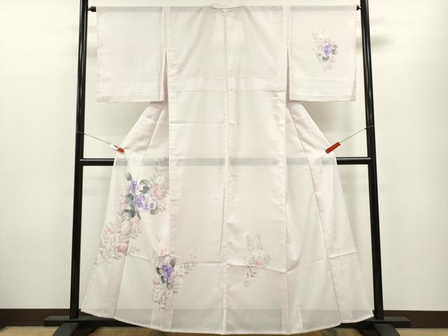 Full-Length Under-Kimono - 平和屋着物＊夏物　訪問着　絽　枝花文　洗える着物　CABB2218ze