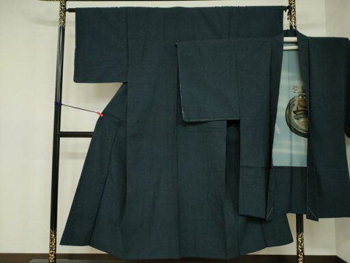 平和屋着物■男性 紬 アンサンブル 藍鉄色 正絹 逸品 DAAO3527ob 平和屋着物■男性 紬 アンサンブル 藍鉄色 正絹 逸品 DAAO3527ob