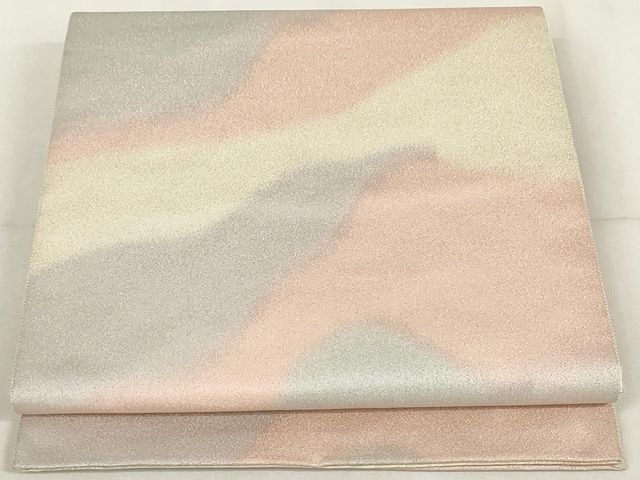 平和屋着物◎砂子綴れ　全通柄袋帯　霞文　金糸　正絹　逸品　AAAM0827Atn