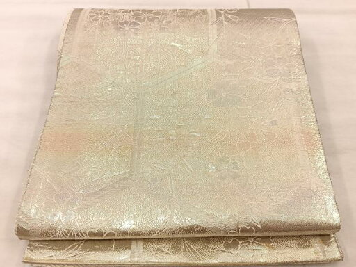 平和屋着物◎佐賀錦 六通柄袋帯 亀甲花文 金銀糸 正絹 逸品 BAAU4153mz 平和屋着物◎佐賀錦 六通柄袋帯 亀甲花文 金銀糸 正絹 逸品 BAAU4153mz