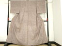 平和屋着物■上質な紬 舞扇文 正絹 逸品 AAAL8328Acs