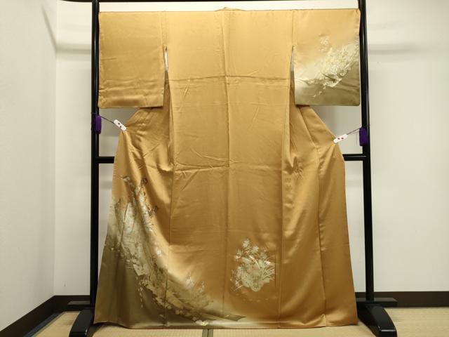 平和屋着物●訪問着 熨斗花車文 暈し染め 金銀彩 やまと誂製 正絹 逸品 CABA8853dy