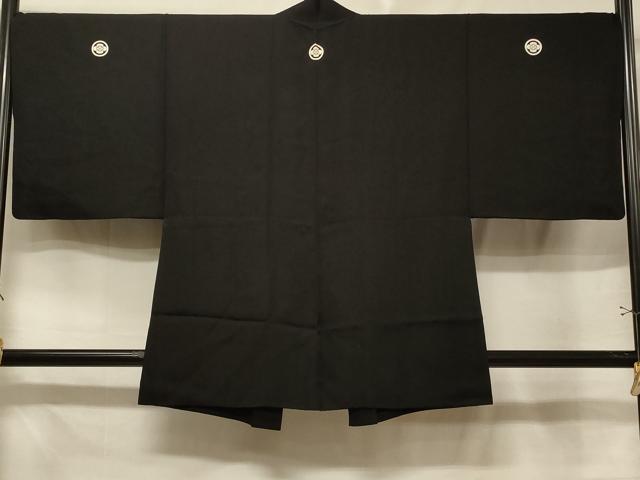 Uramono - 平和屋着物＃男性　羽織　黒紋付き　作家物　正絹　逸品　CABE5313in