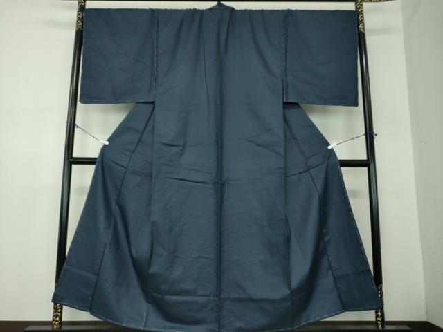 平和屋着物●男性　紬　アンサンブル　キングサイズ　長羽織　100亀甲　総詰め　正絹　逸品　未使用　DABA1874ps