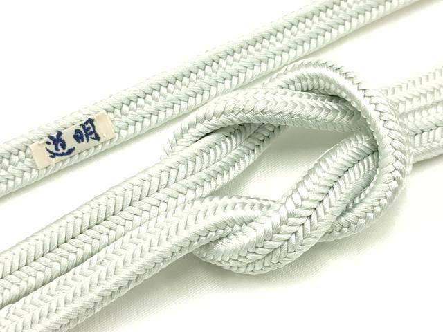 平和屋着物●極上　有職組紐道明　帯締め　冠組　白花色　宮内庁御用　国立博物館御用　東京芸術大学御..