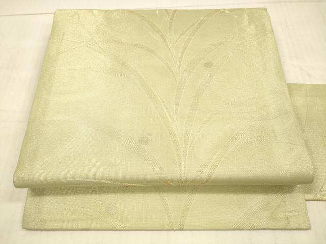 平和屋着物＊夏物 九寸名古屋帯 露草文 金銀糸 正絹 逸品 DAAX5729cm