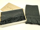 平和屋着物▼男性 和装小物 兵児帯2点セット 総絞り 灰・黒 木箱付き 逸品 AAAX3750ay