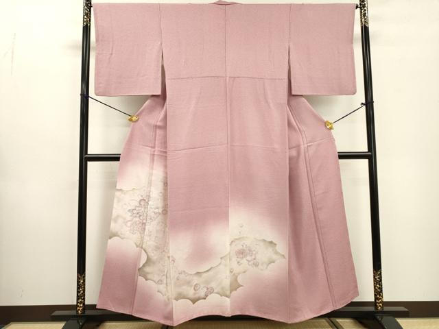 Full-Length Under-Kimono - 平和屋着物▼豪華色留袖　地紋起こし　花車文　暈し染　金彩　正絹　逸品　DABD5979fe