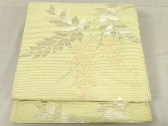 平和屋着物＊夏物　六通柄　京袋帯　草花文　金銀糸　AAAV4170ma