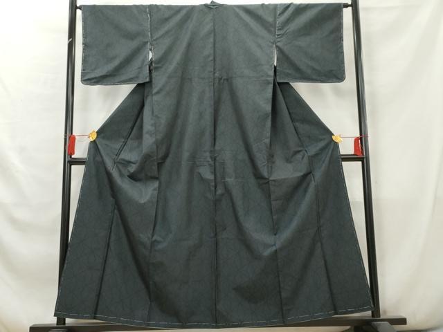 平和屋着物■本場大島紬　麻の葉文様　正絹　逸品　未使用　AABB1233cs