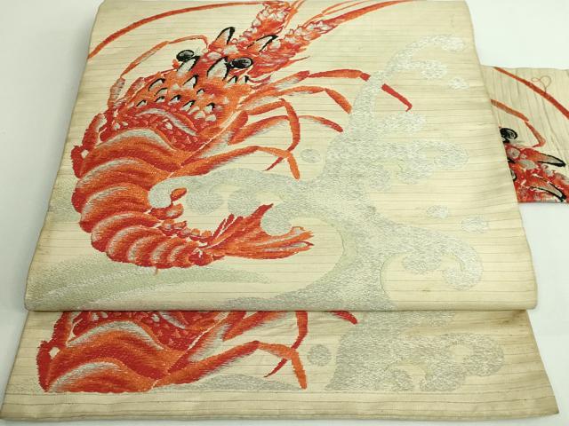 アンティーク伊勢海老の夏絽名古屋帯 楽天市場】伊勢海老（帯｜和服）：レディースファッションの通販