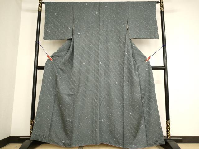 平和屋着物■上質な小紋　絞り　箔散らし文様　鈴乃屋扱い　正絹　逸品　AABA1028ja(4)