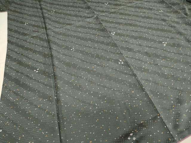 平和屋着物■上質な小紋　絞り　箔散らし文様　鈴乃屋扱い　正絹　逸品　AABA1028ja