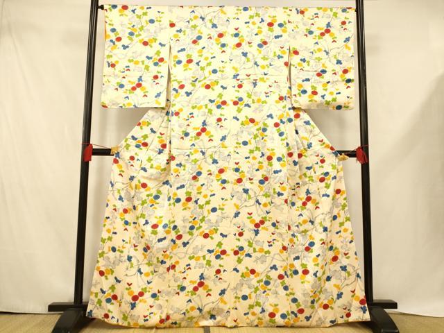 ■■■　サイズ　■■■ 身丈 163cm（肩から） 裄丈 65cm 袖丈 56.5cm　縫込み 2.5cm 袖幅 33cm 前幅 23.5cm 後幅 30.5cm 着物縫いこみ 内揚げ 2cm 裄 お袖側 約3cm　身頃側 約1cm ■■■...