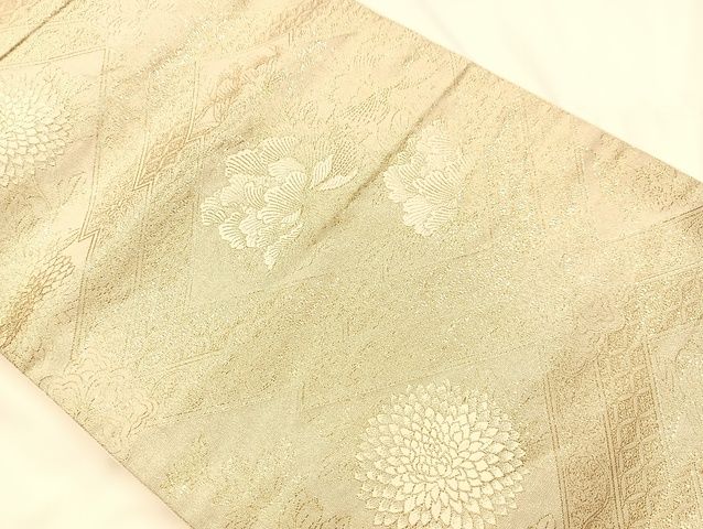 平和屋着物◎六通柄袋帯 松皮菱草花文 金糸 正絹 逸品 AAAK9576Bsa heiwaya-10505964 平和屋 サンプル画像2