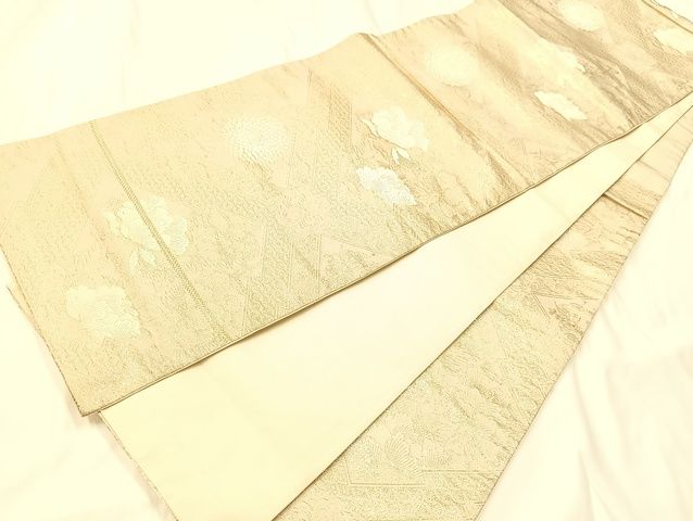 平和屋着物◎六通柄袋帯 松皮菱草花文 金糸 正絹 逸品 AAAK9576Bsa heiwaya-10505964 平和屋 サンプル画像3