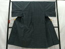 平和屋着物■男性 小紋 お召地 70亀甲 亀甲柄 正絹 逸品 AAAS7909mf