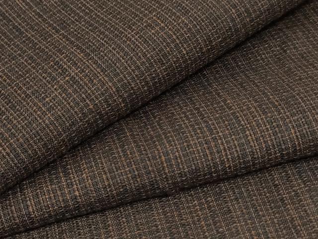 平和屋着物＊夏物　男性　小紋　紗　格子　キングサイズ　AABE4331jd