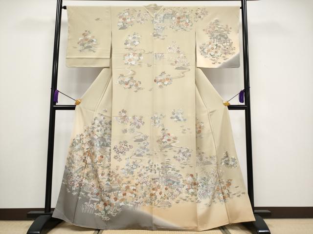 平和屋本店■極上　訪問着　呉県刺繍　総刺繍　御所解文　暈し染め　金糸　逸品　未使用　CYAA3288s5のサムネイル