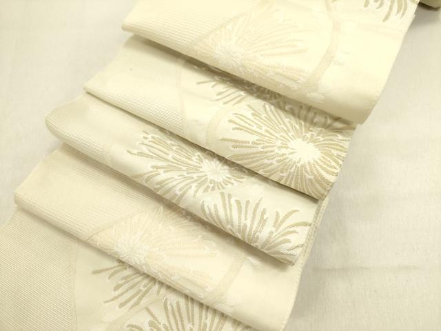 Rakuten - 平和屋着物●両面　半幅帯　立涌菊文　DABE1259op