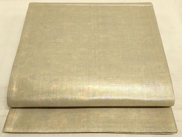 平和屋着物◎全通柄袋帯　霞文　引箔　正絹　逸品　AAAM3468sx
