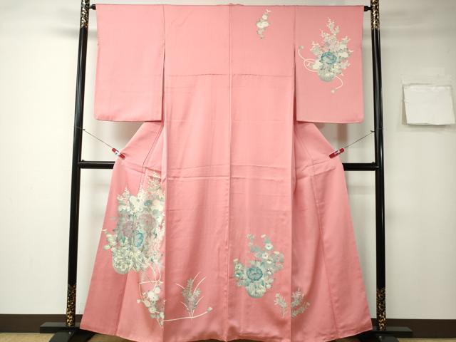 平和屋着物■訪問着花車文 正絹 逸品 CAAM1568ev